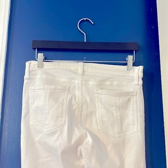 Women’s Rag & Bone White Denim Mid Rise Full Length Skinny Jeans Size 29 - Picture 6 of 10